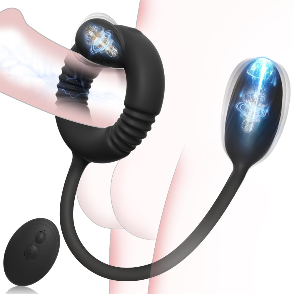 Amazon.com: Vibrating Cock Ring with Prostate Massager Anal Vibrator,  Silicone Pleasure Penis Ring, Clitoral Stimulator, G Spot Vibrator, 10  Vibrations Remote Control Anal Butt Plug for Men Couples Adult Sex Toys :