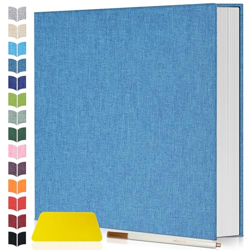 Image of Artfeel Photo Album Self Adhesive Scrapbook,Large Photo Book for 4x6,5x7,8x10 Pictures,DIY Album for Baby Wedding Family Travel Birthday,with Metallic Pen and Scraper