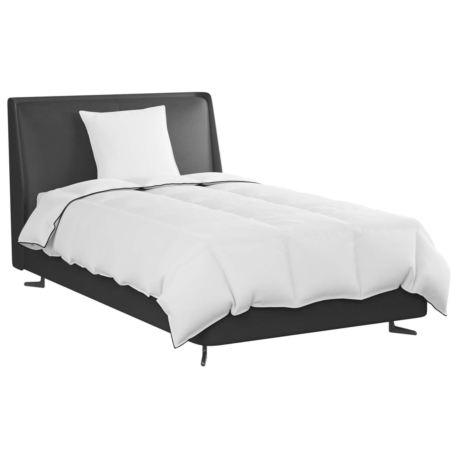 Duvet zimowy z poduszką, 2 sztuki, biały puch kaczki, 220 x 140 cm | Wypełnienie Premium, pikowany wzór, można prać w pralce, kompletny zestaw do spania