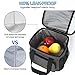 Femuar Lunch Bags for Women/Men, Insulated Lunch Bag for Work Office Picnic - Lunch Cooler Bag Leakproof Lunch Box with Adjustable Shoulder Strap - Grey(8.7L)
