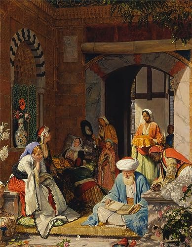 Tableau sur toile John Frederick Lewis La prière de la foi poster 58x90 cm sans cadre