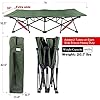 REDCAMP XXL Oversized Camp Bed For Adults 500lbs, 33" Extra Wide Heavy Duty Stur | UK