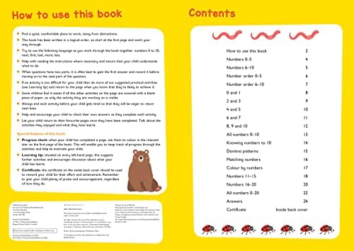 Numbers Workbook: Ages 3-5: Prepare for Preschool with Easy Home Learning