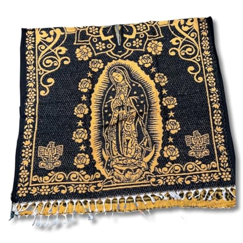 Authentic Virgen Mary Poncho Made in Mexico Virgen De Guadalupe gaban super warm poncho Kids and Adults sizes