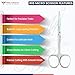Prime Surgical Iris Micro Dissecting Scissors 4.5” Curved (CVD) – Fine Point Medical Surgical Scissors for Skin Tag, Gum, Suture Eye & Dental Use – Ideal for Doctors, Nurses & Students Training (1pc)