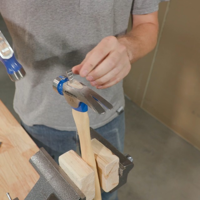 VAUGHAN Hickory Handle 999 Series Framer Hammer, 32 oz Milled Face