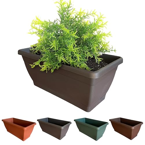 Jardineras Exterior Balcon con Plato Marca BROWN&GREEN