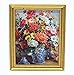 Melody Jane Dollhouse Chrysanthemums in Vase Painting Gold Frame Miniature Accessory 1:12