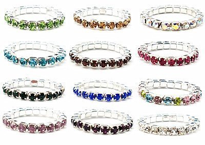 Zakia 12Pcs Elastic Crystal Toe Ring Mixed Color Wholesale Lot Body Jewelry Pack (Mixed Colors) #TOP2