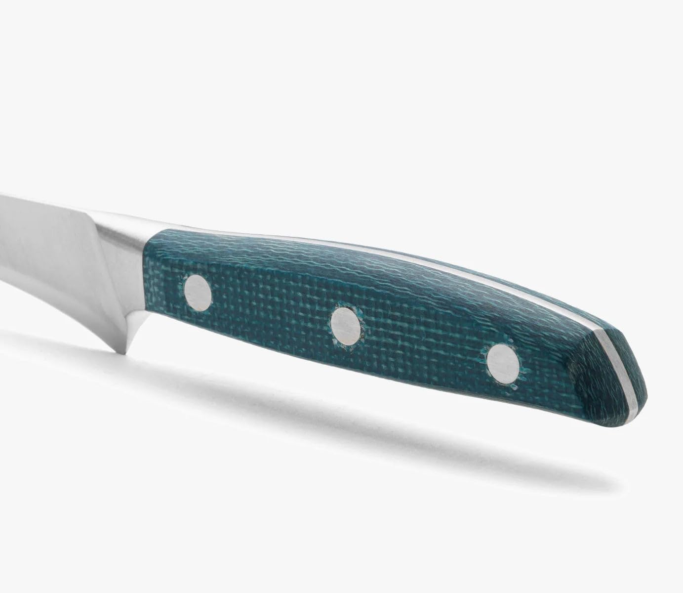 Arcos Tranchiermesser Geschmiedet - Professionelles Kochmesser aus Edelstahl, Ideal für Schinken - Micarta-Griff und Spezielle Borseda, Silberne Klinge 300 mm - Blau, Serie Brooklyn