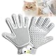 Tierhaarentferner handschuh - Fellhandschuhe Katze - Fell Magnet Handschuh für Haustiere, Antistatisch & Atmungsaktiv, Waschbar, Ideal Als Katzenbürste, Fellmagnet (schwarz, 2 stück)