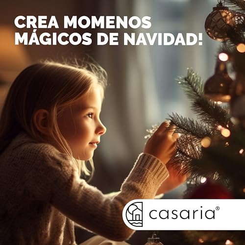 Miniatura 6 de Casaria Árbol De Navidad Artificial 180cm Blanco Con Soporte 533 Puntas Pino Pvc Decoración Navideña