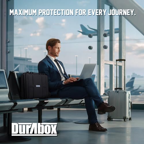 Maleta rígida Durabox 19.2 x 17 x 8.4 pulgadas resistente miniatura 6