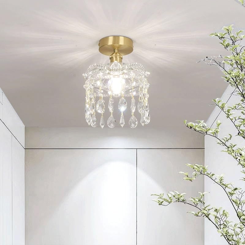 Plafonniers simples en laiton et luminaires à intensité variable E27 pour entrée et couloir - 3