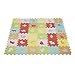 Puzzles de Sol Jeu Tapis de Puzzles Puzzle Tapis Mousse Bébé Tapis Motif cœur Puzzle en Mousse EVA Tapis de Jeux Très Résistant pour Enfants, Tapis Enfant Puzzle Lettres Bébé Alphabet Mousse,36PC
