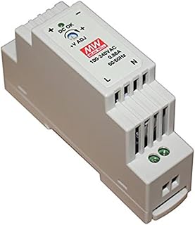Mobestech DIN-Rail Power DR-15-24 AC to DC DIN-Rail Power 24vdc Power ups Power 24v Power AC to DC Power LED Single