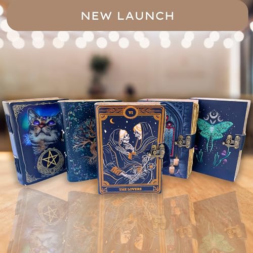 Urban Leather Baphomet Szatan Dziennik Grimoire Księga Cieni Magiczne Zaklęcia Wiccan Witchcraft Journal, puste strony bez podszewki