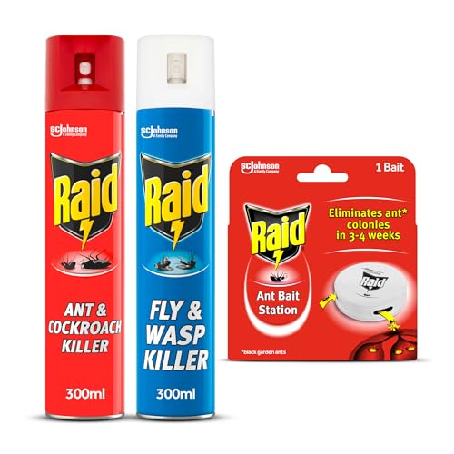 Raid Total Insect Killer Pack Protect Against Flying and Crawling Insects Fast and Long Lasting Action Pack of 3