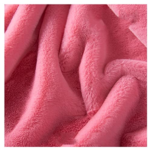 Velours épais d'hiver rose pour canapés et rideaux en peluche douce