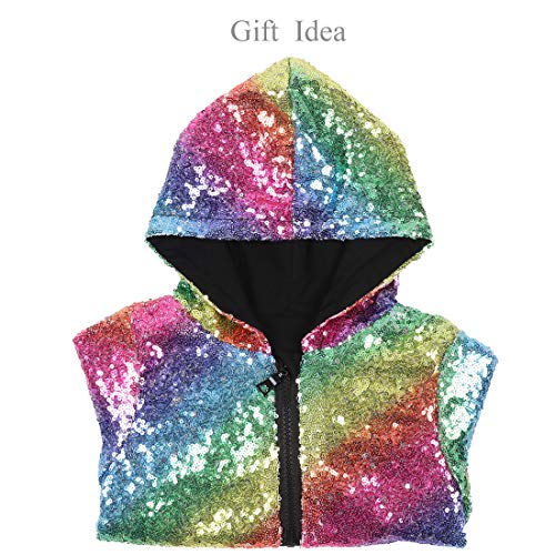 Image of Cilucu Kids Jackets Girls Boys Sequin Zipper Coat Jacket for Toddler Birthday Christmas Clothes