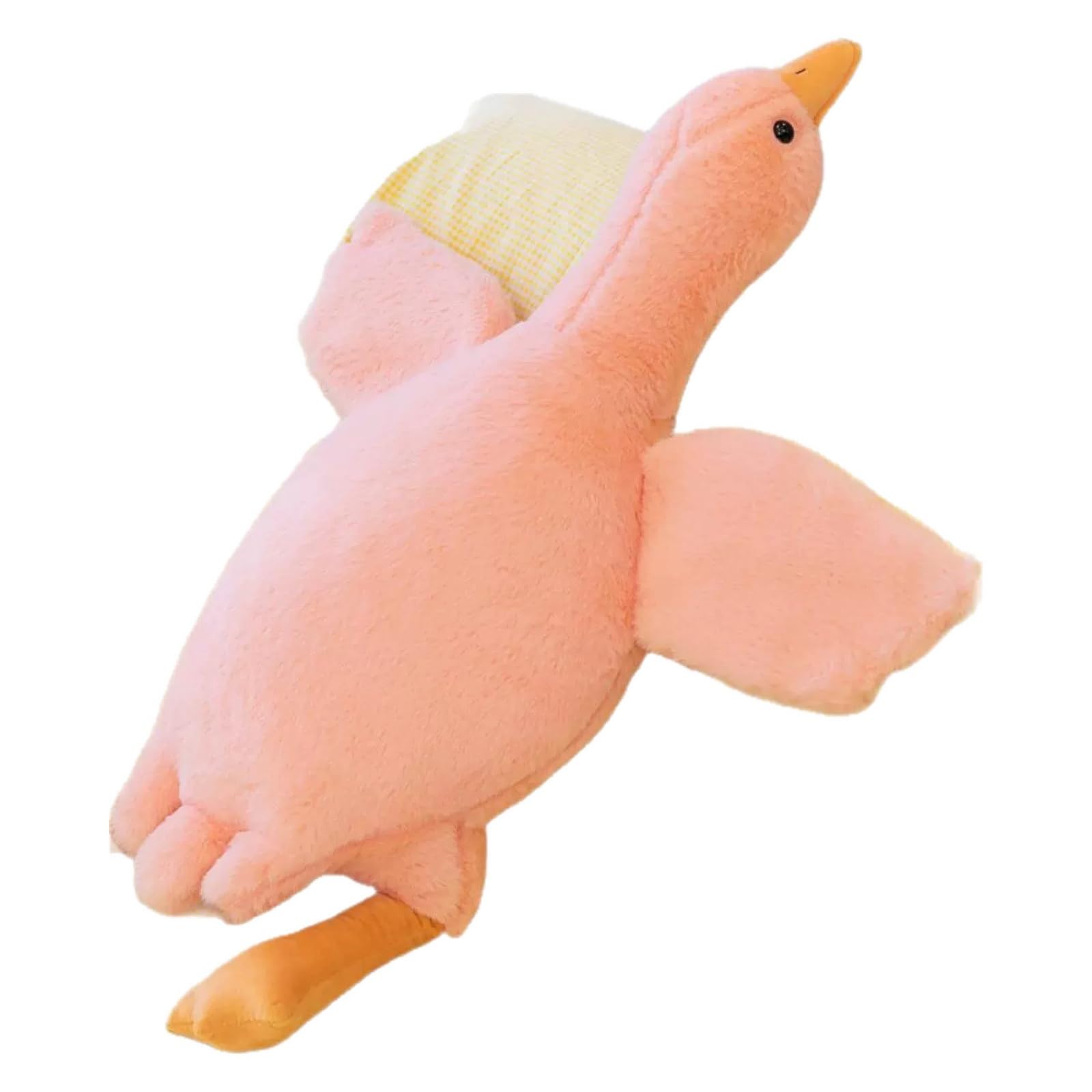 JORCEDI Large Goose Plush Pillow, Soft Stuffed Animal Cuddly Toy, Cute Fluffy Goose Pillows for Kids Adults, Multicolor Plush Throw Pillow for Bedroom Sofa Decor (Pink,50cm)