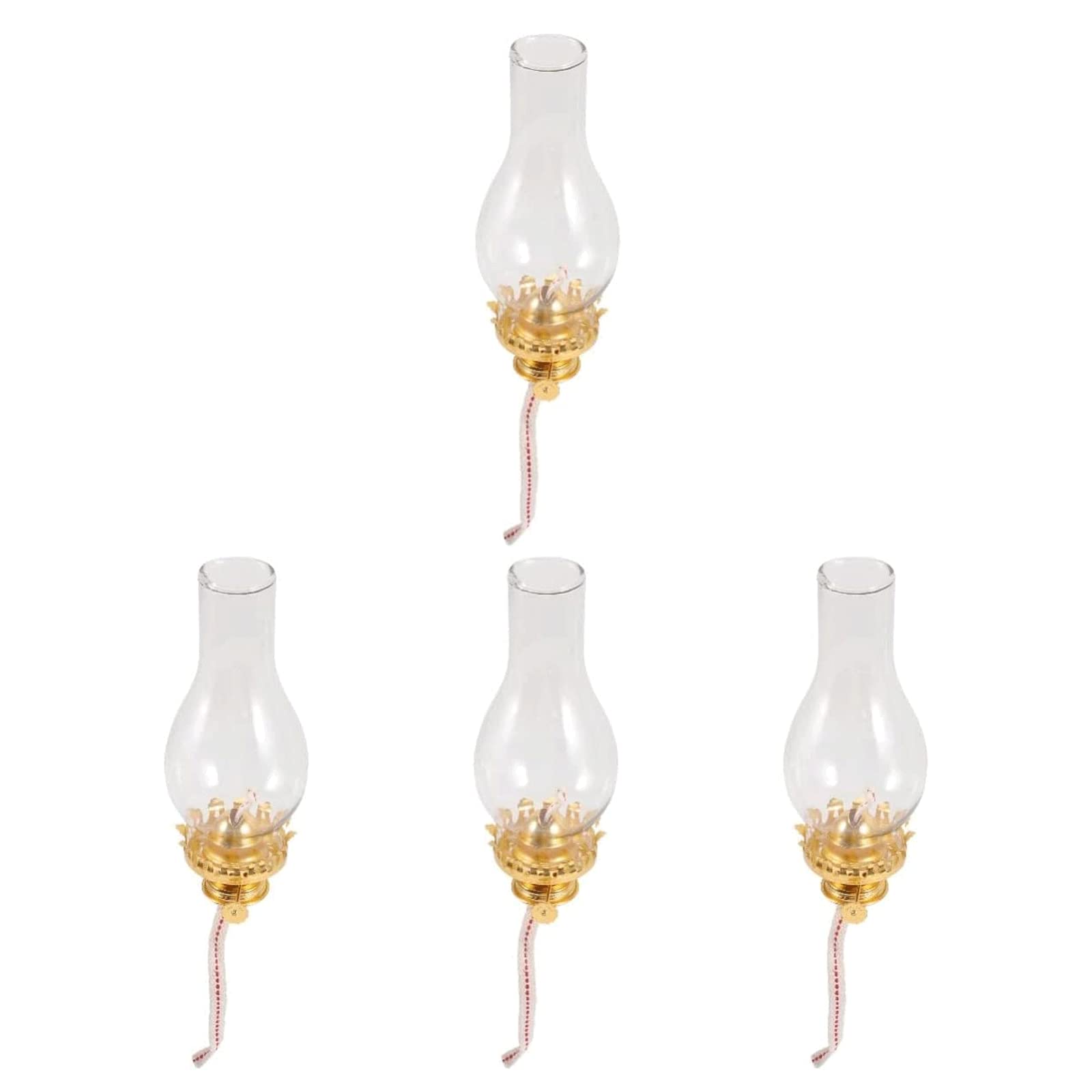 Kerosene Lamps, Kerosene Lamp Shade Replacement Vintage Wick Burner Patio Decoration(16.5x5.3cmx4pcs)