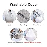 Jonlaki Großer Sitzsack-Stuhlbezug für Entspannung Im Innenbereich – Sofa-Liege Im Schlichten Design für und Erwachsene in Mehreren Farben (L)