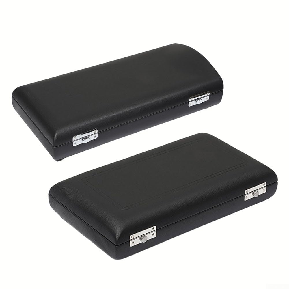 Funda rígida para clarinete y caja de almacenamiento de oboe, funda de música de piel sintética a prueba de golpes con almohadilla suave, portátil para bolsa de transporte de instrumentos de viento de