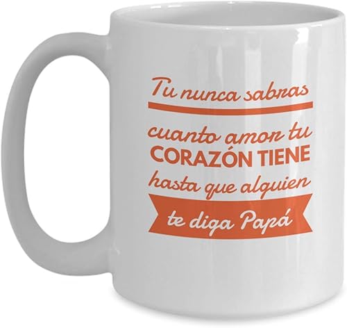 Futuru Papa Feliz dia del padre Mejor papa del mundo regalos Regalos para papa en su dia regalo para papi, abuelos, día del padre, Blanco