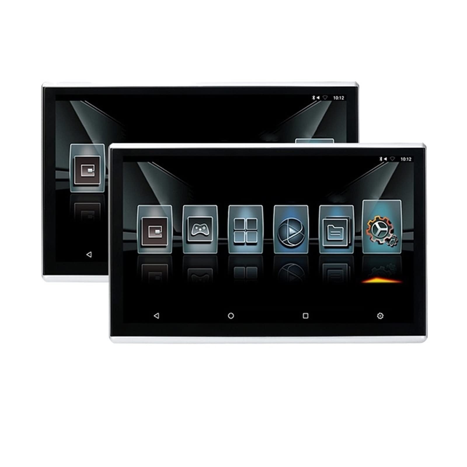 Monitor for poggiatesta for auto Touch Screen 11/12/13 pollici 3 + 32GB Automobile Sedile posteriore Lettore video Logo for In/Out Film per bambini(216 Silver 12 inch 1)