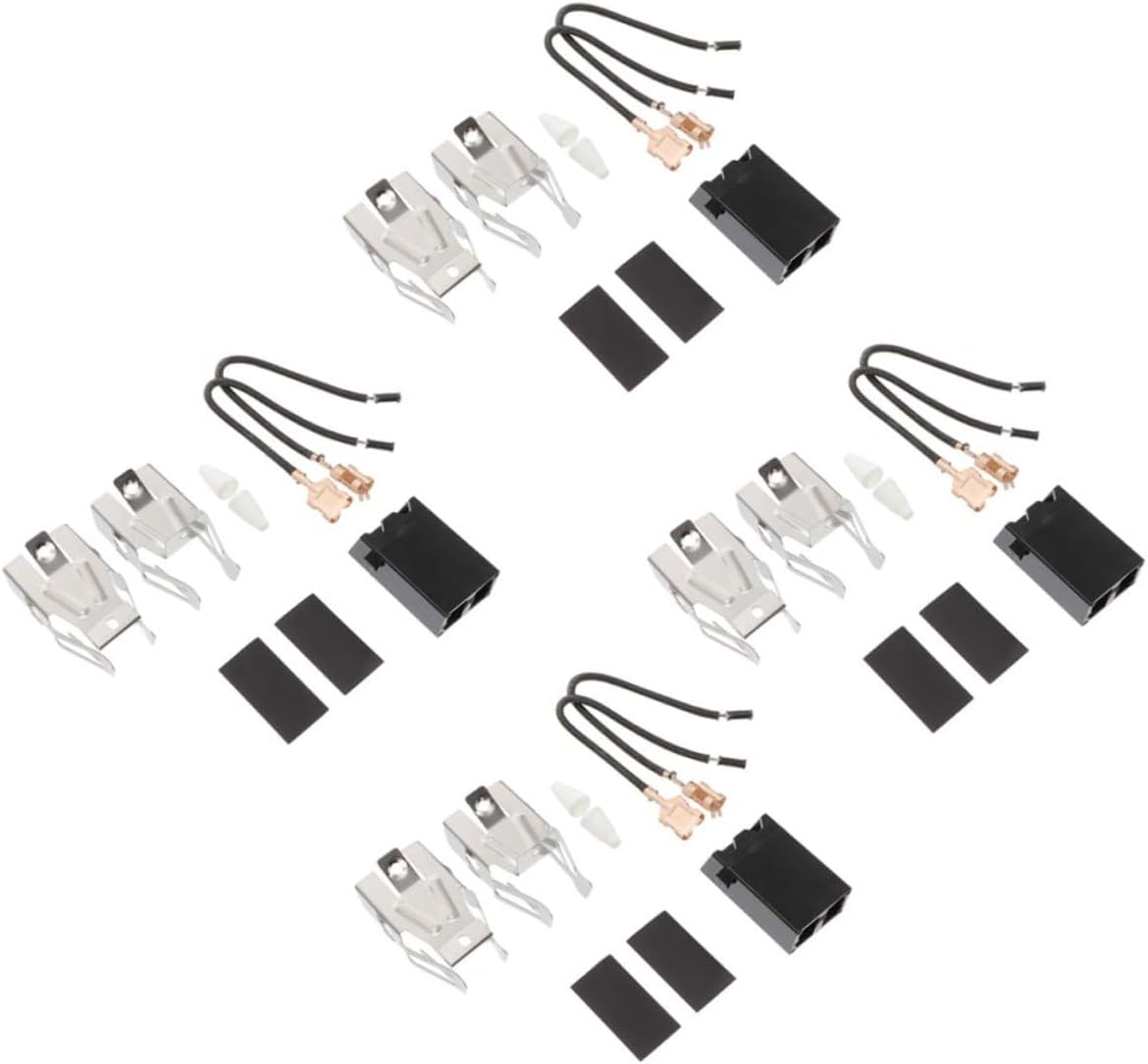 4 Pack Burner Kit Thermostat Controlled Outlet for Gas Stove Top Surface Burner Heating Element Replacement