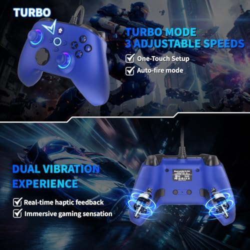 YUYIU Wired Controller for Xbox One, Xbox Series X/S, Steam, PC, Windows10+ — 사진 5