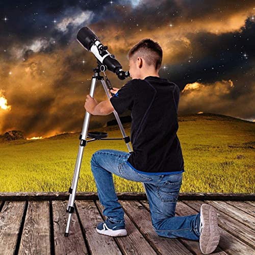 Telescopio refractor astronómico 50mm 350mm portátil miniatura 4