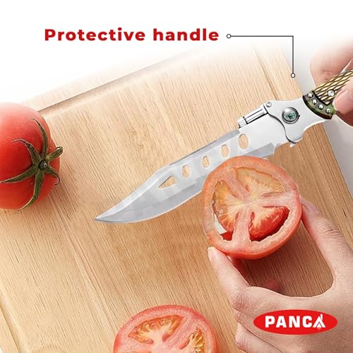Image of PANCA Professional Chef Knife | High-Carbon Stainless Steel Multipurpose Kitchen Knife for Cutting Vegetables, Fruits & Meat | Durable Sharp Blade with Ergonomic Handle