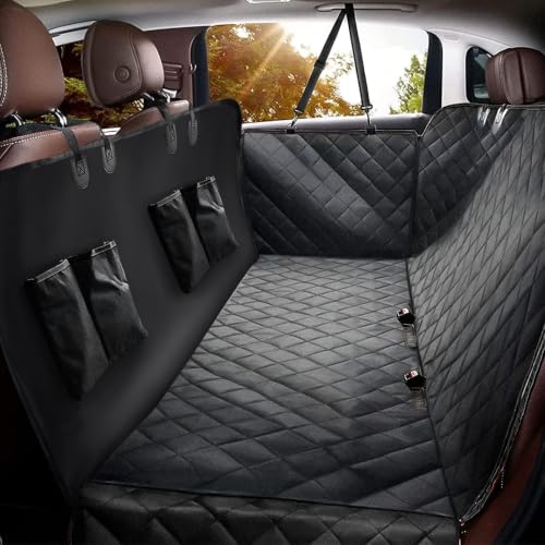 MZROT Hundedecke Auto Rückbank Hundematte Autoschondecke Hunde Autositz Rückbank Seitenschutz Wasserdicht & Kratzfest Autositzbezug Universal für PKWs LKWs und SUVs 145 x 137cm