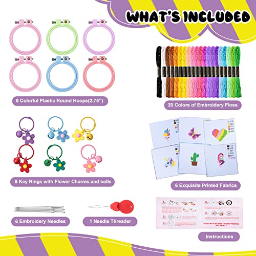 Chuangdi CHUANGDI-CROSS STITCH-20 6 Sets Cross Stitch Kits For Kids Embroidery Kit thumb #1