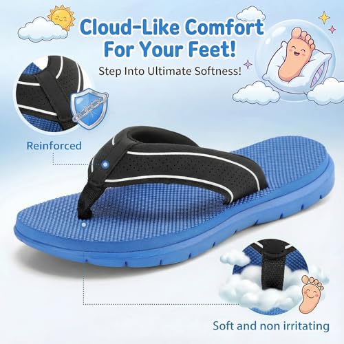 Image of STQ KIDS Flip Flops Girls Boys Unisex Summer Beach Sandals Non Slip Outdoor & Intdoor Little /Big Kid