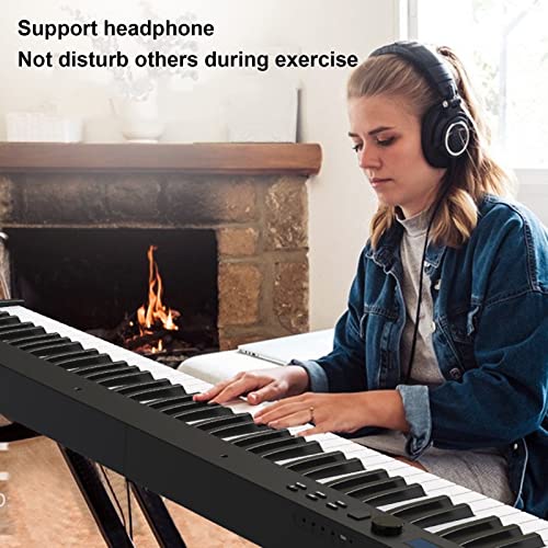 Piano numérique Clavier électrique Piano 88 touches Piano électrique semi-lesté Clavier pliable Musique avec Bluetooth MIDI Pédale de maintien, pupitre, sac de transport for débutants - Les Beatles, Paul McCartney, John Lennon, RIngo Starr, George Harrison Piano numérique Clavier électrique Piano 88 touches Piano électrique semi-lesté Clavier pliable Musique avec Bluetooth MIDI Pédale de maintien, pupitre, sac de transport for débutants – Image 3
