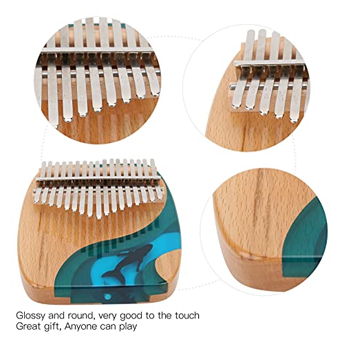 Piano à pouce Kalimba 17 touches, instrument de musique Kalimba pouce baleine 17 touches avec autocollant pour enfants… - Les Beatles, Paul McCartney, John Lennon, RIngo Starr, George Harrison Piano à pouce Kalimba 17 touches, instrument de musique Kalimba pouce baleine 17 touches avec autocollant pour enfants… – Image 5