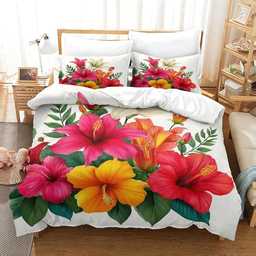 Linge de lit ultra doux en microfibre résitante imprimé 3D - 3