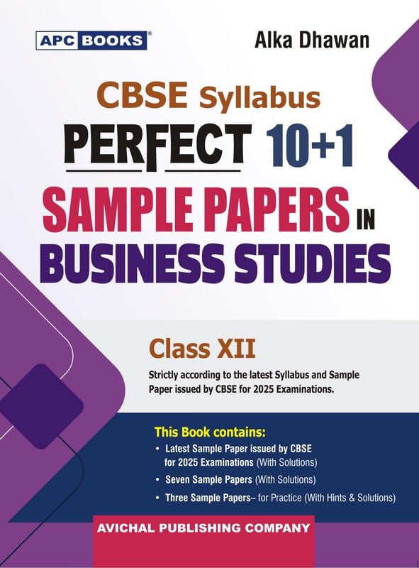 APC CBSE 10+1 Sample Papers Class 12 Business Studies