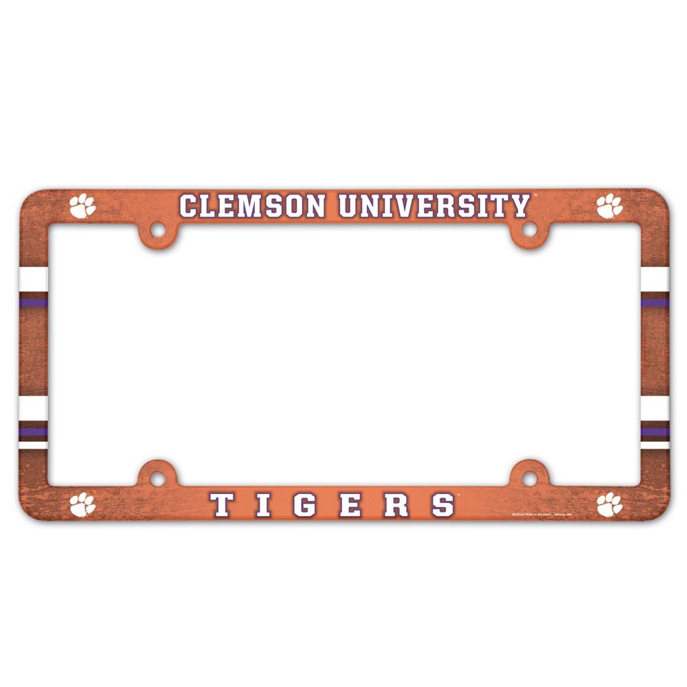 NCAA Clemson University 29690013 LIC Full Color Plate Frame