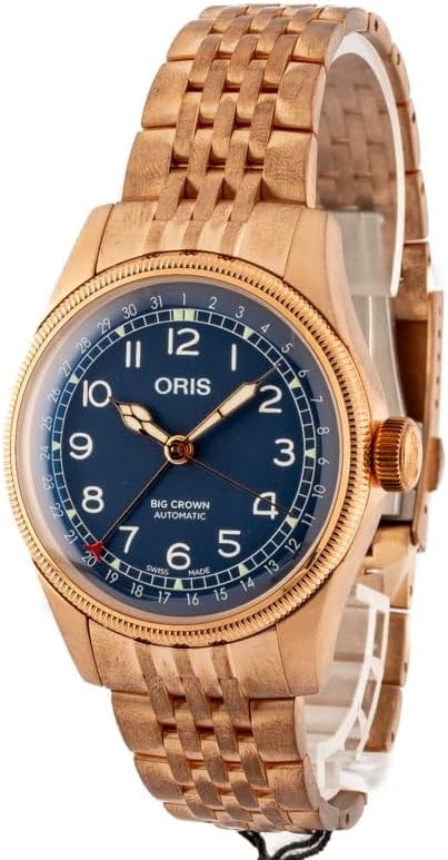 Oris Big Crown Bronze Pointer Date Blue Dial Men&#39;s Watch - Model Number: 7741 3165