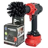 Kornely™ Spazzola Premium per Trapano - Ultra Rigida, Nera, 8.5 cm. Spazzola di Pulizia Professionale. Non Graffia le Superfici. Adatta per Pulire Griglie, Pietre, Mattoni e Piastrelle da Esterno