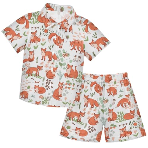 Image of visesunny Little Boys Short Sleeve T-Shirt Beach Shirts for kids children Casual Shorts Set Summer Clothes Outfits