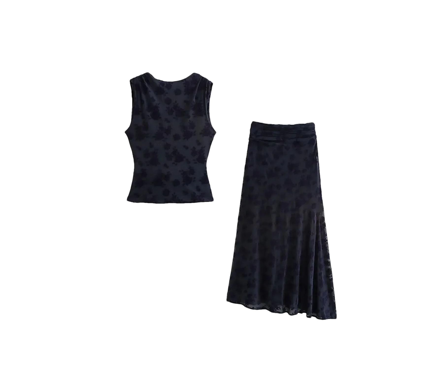 Ensemble jupe longue dos nu à lacets pour ajuster sans compression M