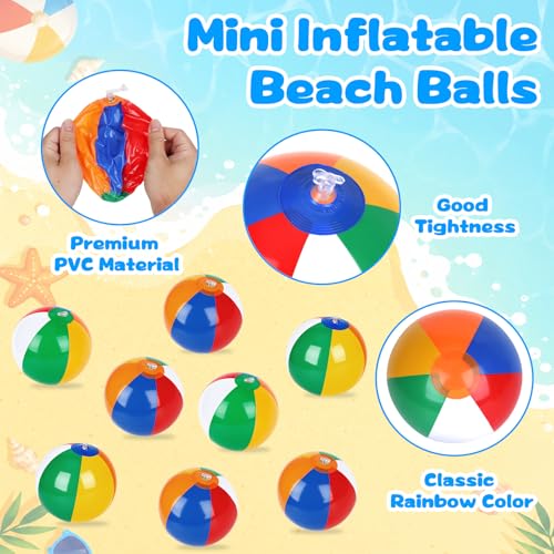 Bolas de playa clásicas arcoíris pequeñas de 6 pulgadas como obsequio de cumpleaños infantil 3
