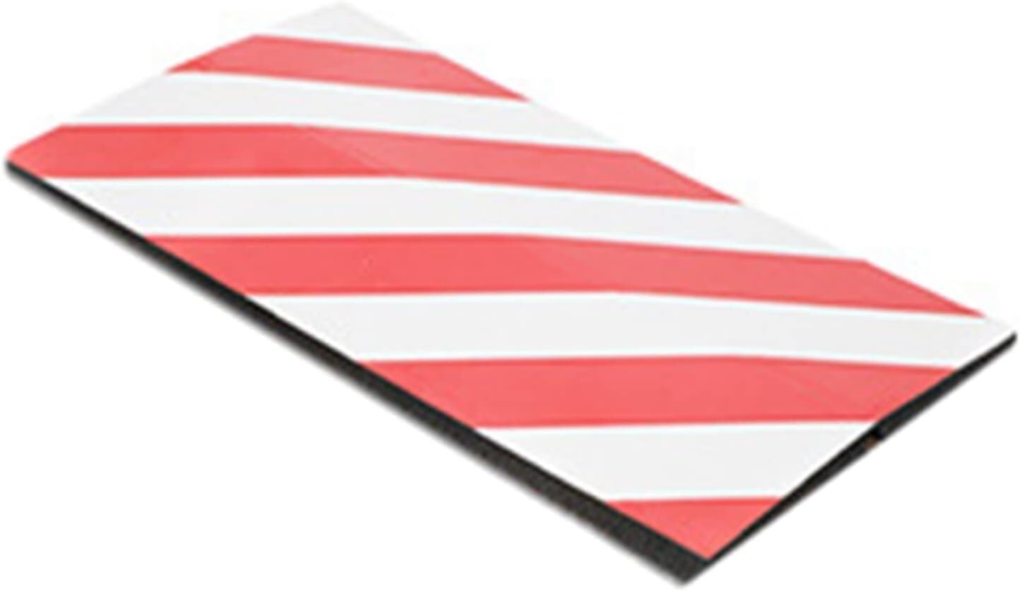 High-Density Self-Adhesive Corner Guards for Walls, Reflective Edge Protectors, Durable Bumpers for Parking and Garage Corners (Red & White)