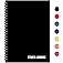 Fitness Logbook (Black) - A5 Undated Workout Journal For Men & Women - Plastic Cover & Thick Paper - Planner Log Book To Trac