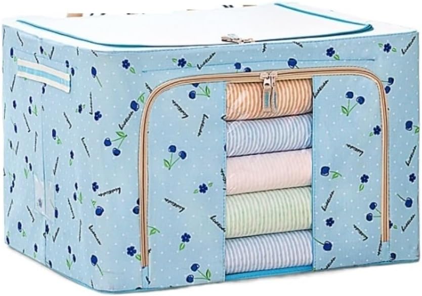 Storage Bins Foldable Clothes Storage Box Blankets Organizer Storage Bags Comforters Storage Container Storage Container(B,50 * 40 * 36cm)